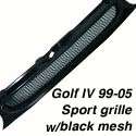 Golf IV sport grille with black mesh
