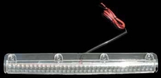 Rear brake light,15.5 inch w/4 holes,clear lens,35 LED