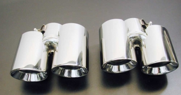 Dual tailpipe tips, Porsche 997 2006-12