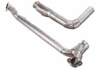 Catted downpipe with heat shielding for Porsche Cayman / Boxster 718 2016 -2021 , 4 cylinder