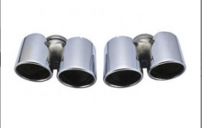 Sport Quad Style Chrome Tailpipe Tips for Porsche 991.1 2012-2015