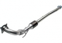 NEUSPEED stainless steel down pipe with integrated 200-cell hi-flow catalyst, 2.0L FSI Turbo