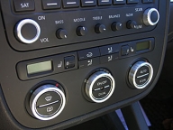 Dash trim ring set, VW GTI/Rabbit/Jetta V, Passat B6, EOS, all w/Climatronic; billet aluminum