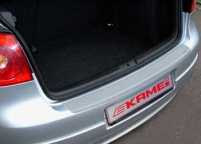 KAMEI® rear sill protection in silver finish PVC foil, for VW Rabbit/GTI (Mk5) 2006-09