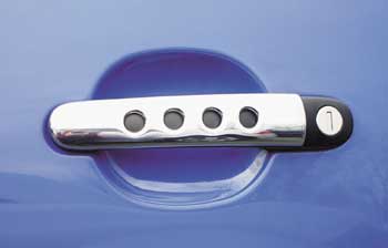 Door handle cover set, VW Golf Mk4/Mk5 2-door models (incl Rabbit/GTI), Audi TT; chrome