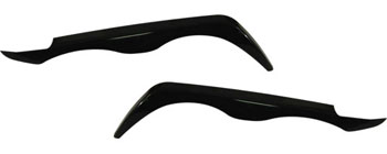 Headlamp Styling lids, pair, BMW 323/328, E46 4-door, 1999-02. Angel eye style