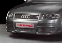 Front corner spoilers, for Audi A3 (Typ 8P) 4-door 2006-13 Sportback models w/o factory foglights