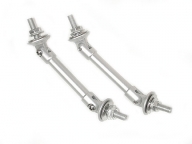 Support hardware for mounting front spoiler/splitter; aluminum