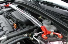 Strut brace, Honda Civic 2001  / Acura RSX 2002 on; polished billet look