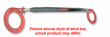 Front Upper Strut Brace in Carbon Fiber-look finish for 1990-93 Honda Accord